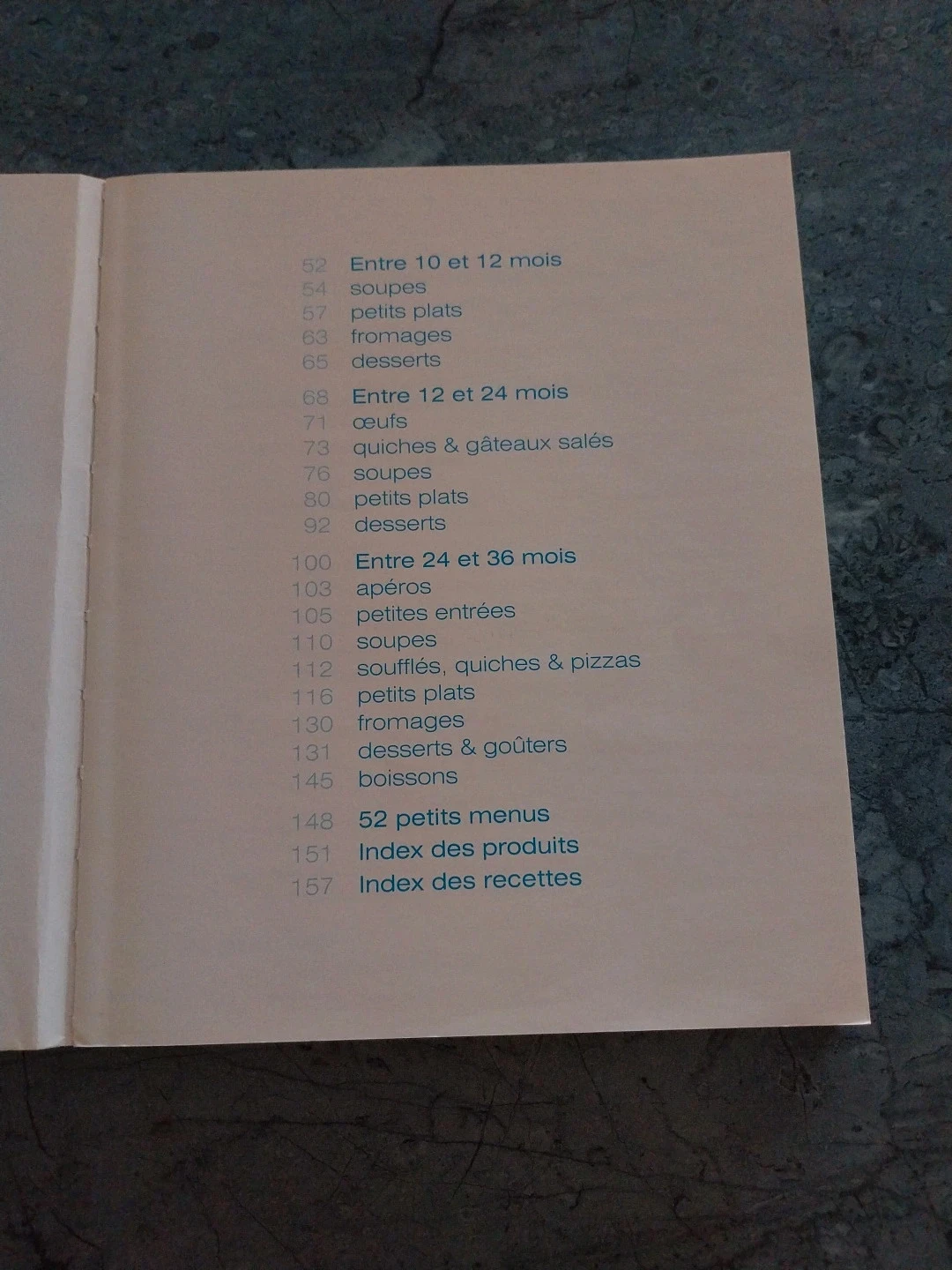 Livro de receitas "mes petits plat pour bébé" – photo 5